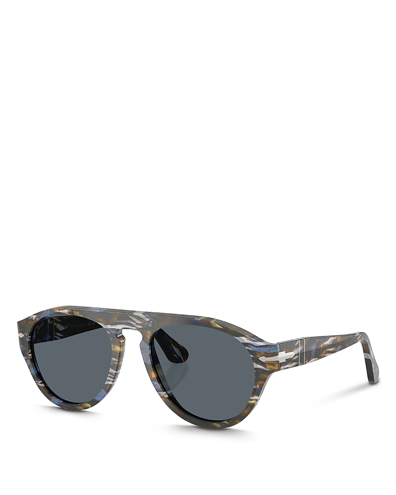 Persol Aviator Sunglasses, 56mm In Blue