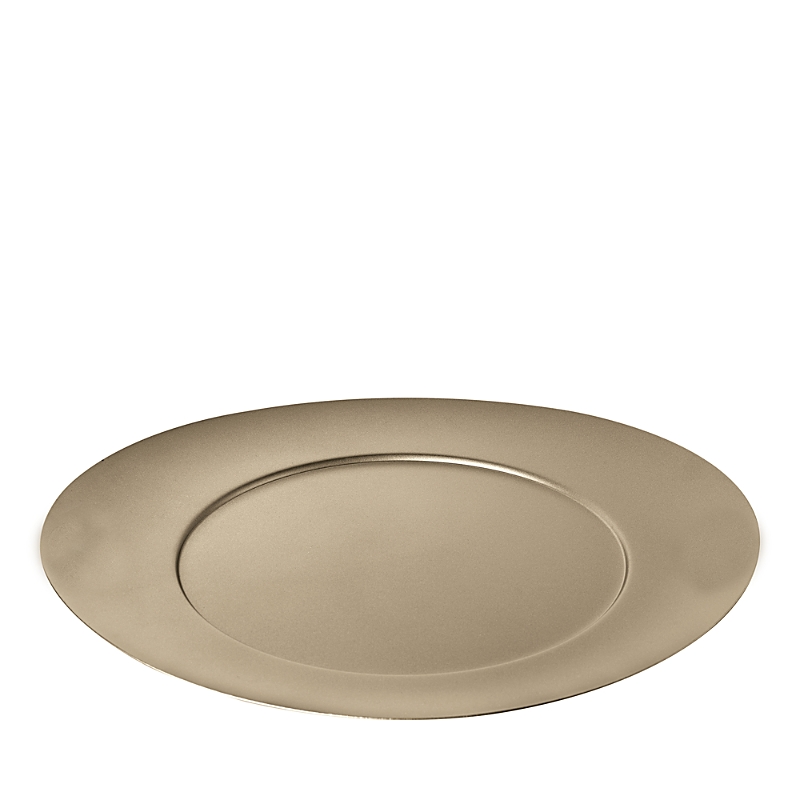 Mepra Atmosfera Charger Plate In Materic Champagne