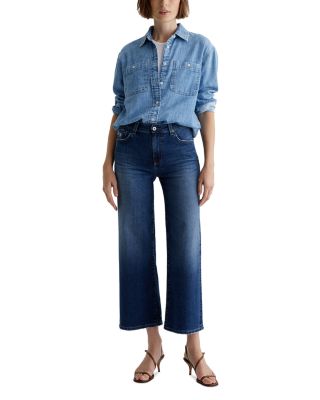 Mid Rise Cropped Wide Leg Jeans in 7 Years LA Jolla