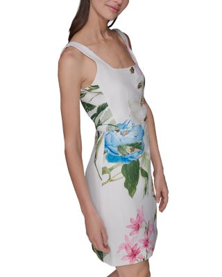 Square Neck Sheath Dress