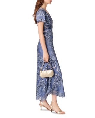 Patterned Flowing Maxi Dress