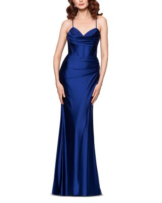 AQUA - Satin Corset Gown - Exclusive