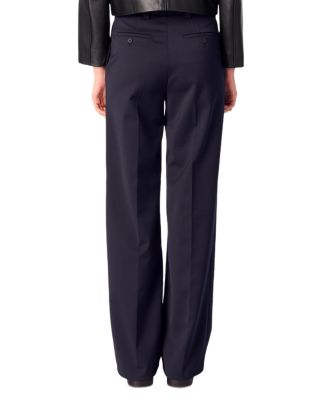Pintucked Suit Trousers