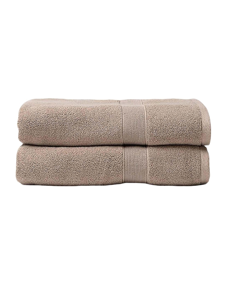 Cozy Earth Luxe Bath Towels, Set Of 2 In Sand