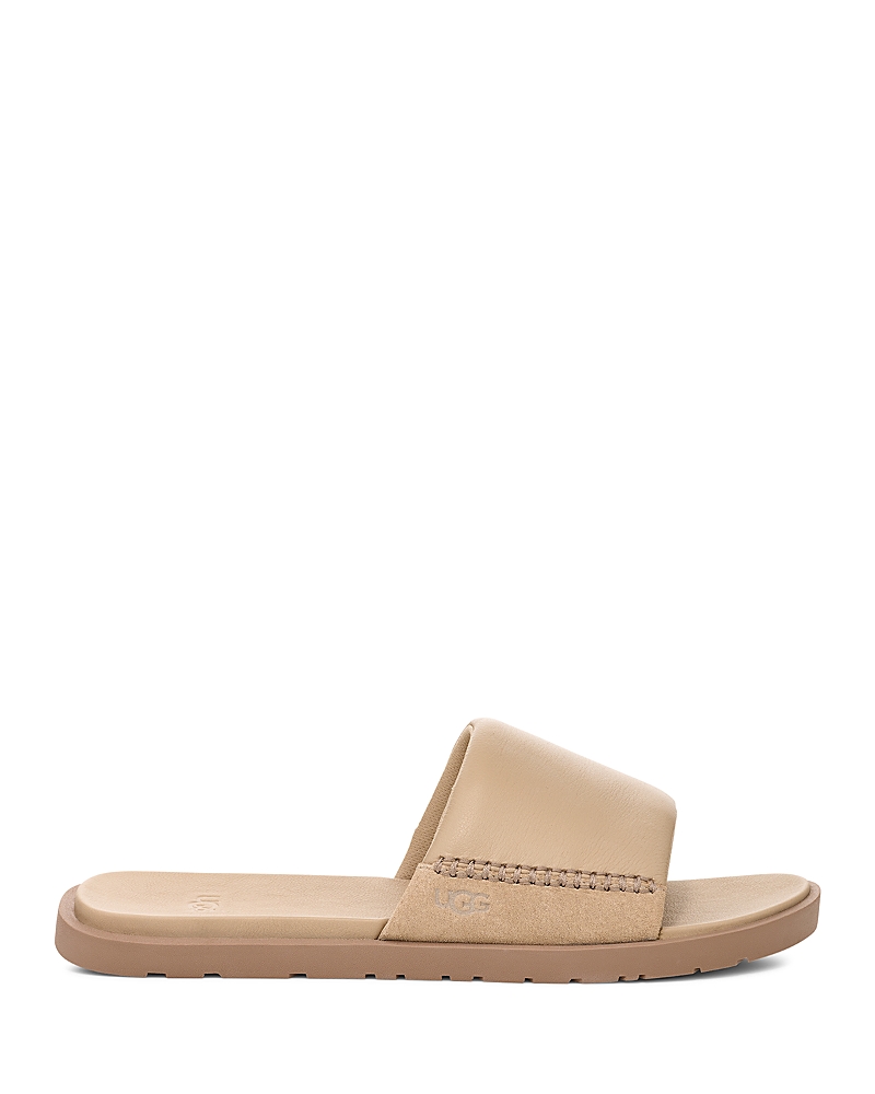 Ugg Seaside Ii Flat Slides In Mustard Seed