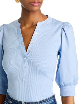 Coralee Puffed Sleeve Top