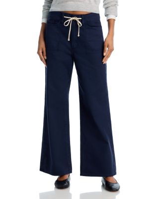 PAIGE - Ari High Rise Drawstring Wide Leg Jeans