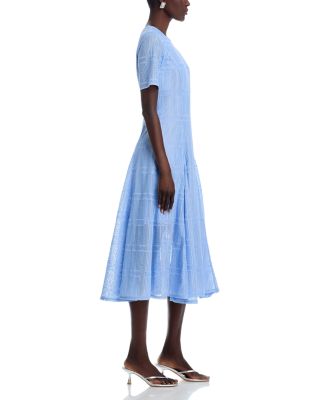 Linear Lace Midi Dress