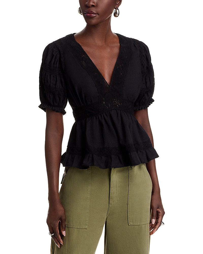 Aqua Vintage Lace Top - Exclusive