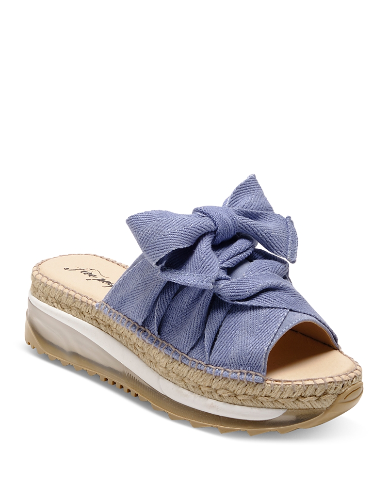 Free People Chapmin Sport Platform Sandal In Denim