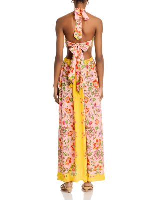 Beauty Scarf Maxi Halter Dress - Exclusive