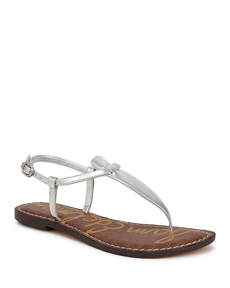 Sam Edelman Gigi Thong Sandal Soft Silver Metallic In Soft Silver