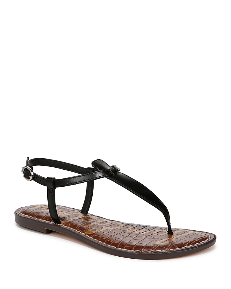 Sam Edelman Sandales Plates Gigi En Cuir In Black
