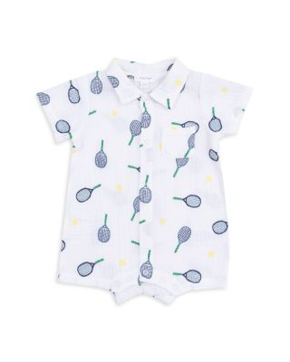Angel Dear - Unisex Tennis Print Polo Shortie Romper - Baby