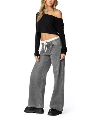 Cropped Off Shoulder Top