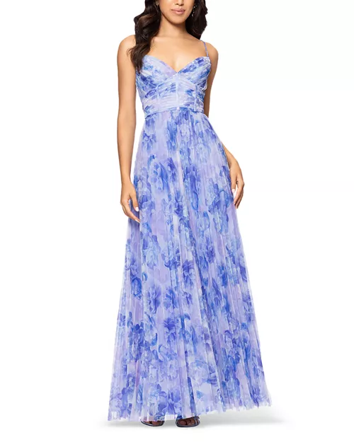 printed tulle dress - exclusive