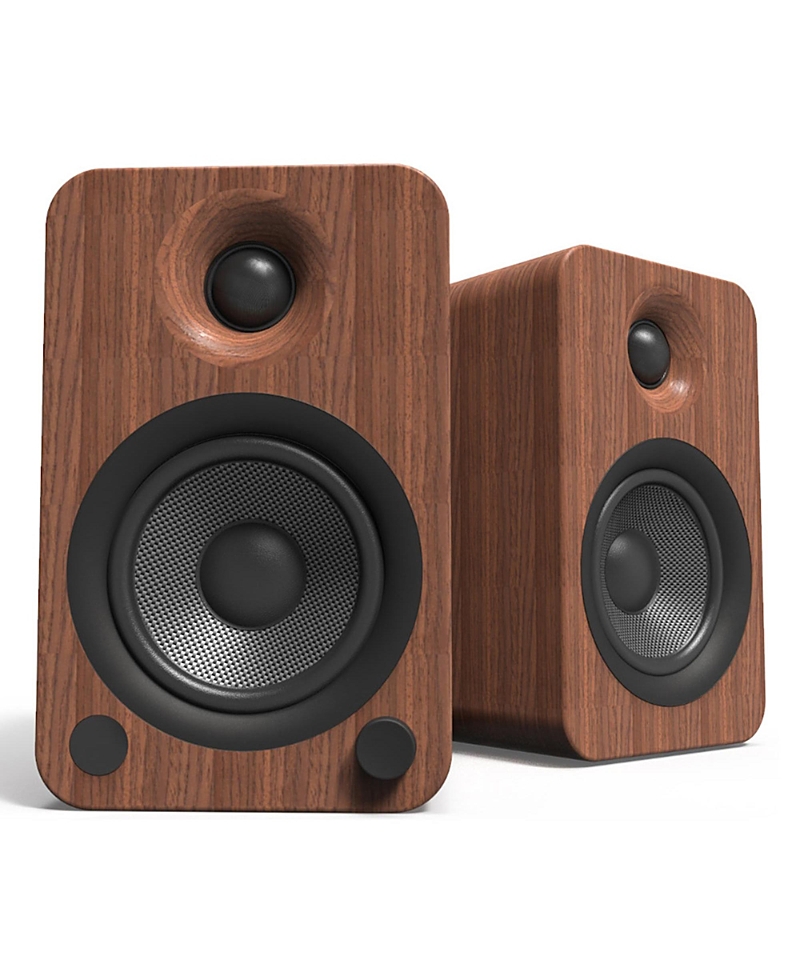 Kanto Yu4 Powered Bookshelf Speakers With Built-in Bluetooth - Pair In Walnut