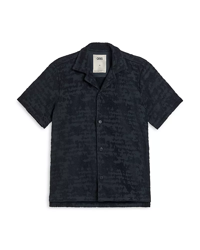 Oas Night Lagoon Terry Camp Shirt