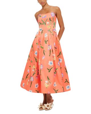 LEO LIN Lynn Bustier Midi Dress | Bloomingdale's Women