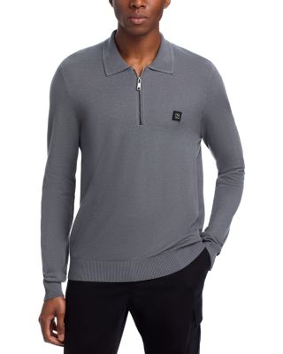 HUGO - Sastone Regular Fit Quarter Zip Sweater