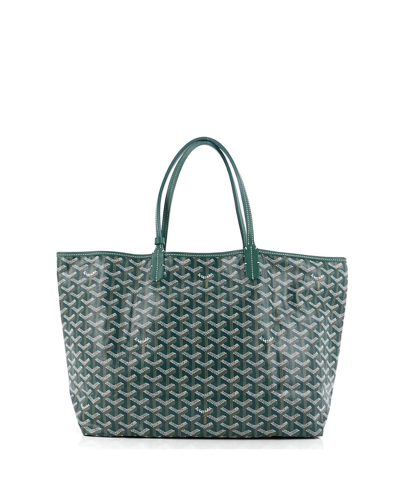 Pre-owned Pre-owned Goyard Goyard Pm Saint Louis Tote Coated Canvas In Green