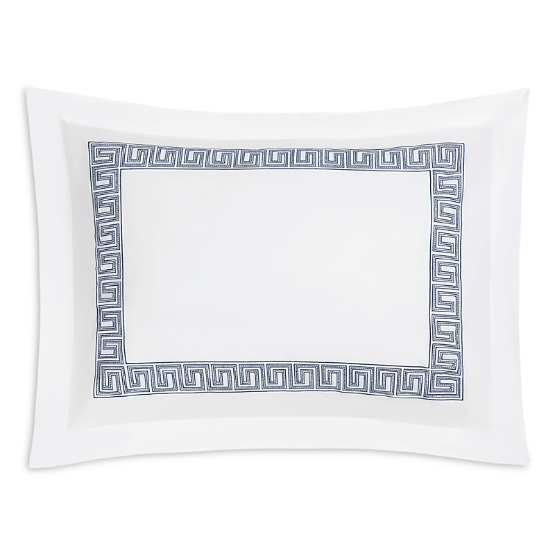 Matouk Ophelia Percale Standard Sham In Indigo