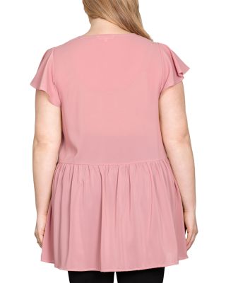 V Neck High Low Tunic