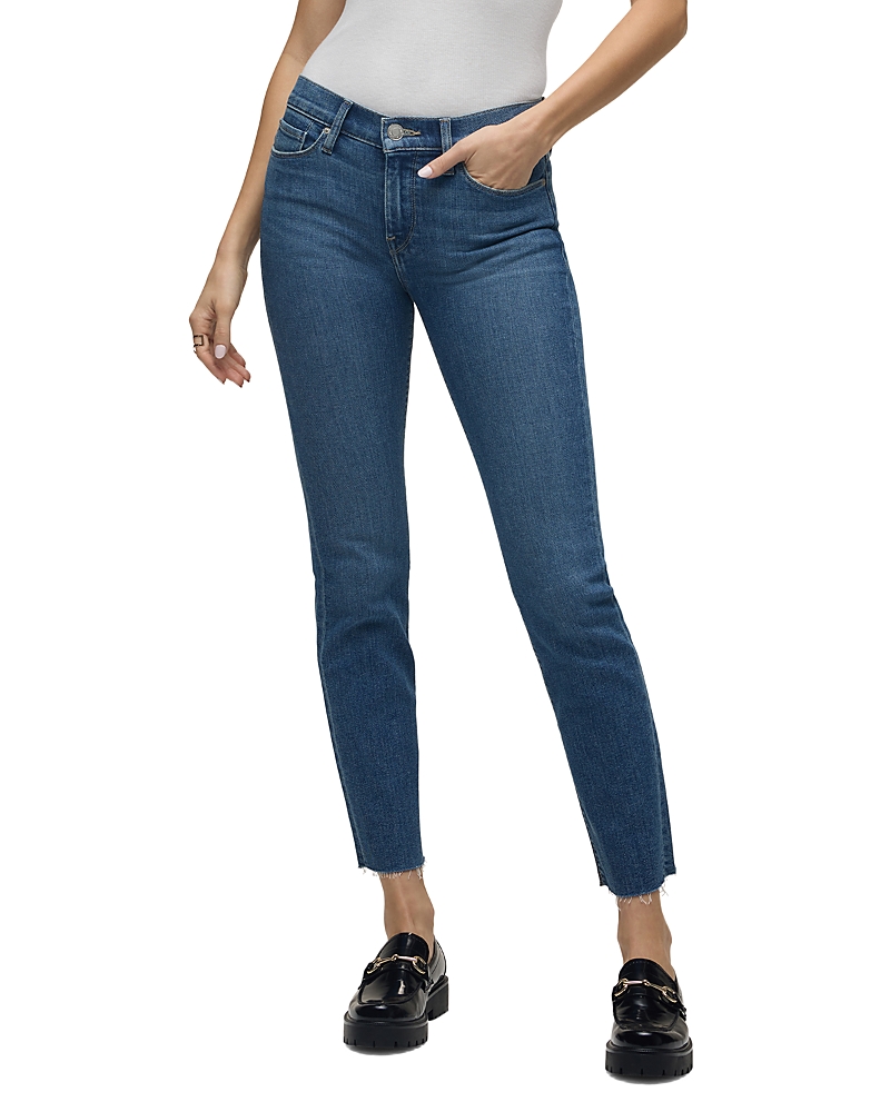 Hudson Nico Mid Rise Straight Leg Jeans in Penny