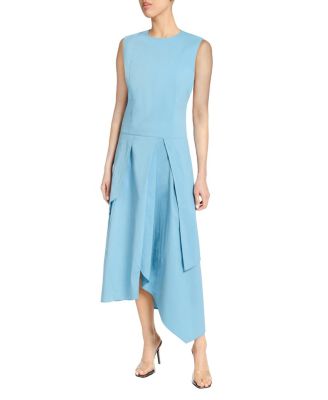  Maddy Sleeveless Multi-Panel Asymmetric Dress in Stretch Cotton