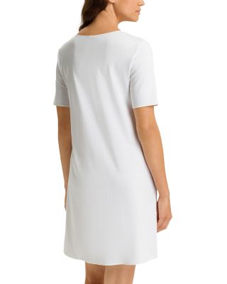 Cotton Silk V Neck Nightgown