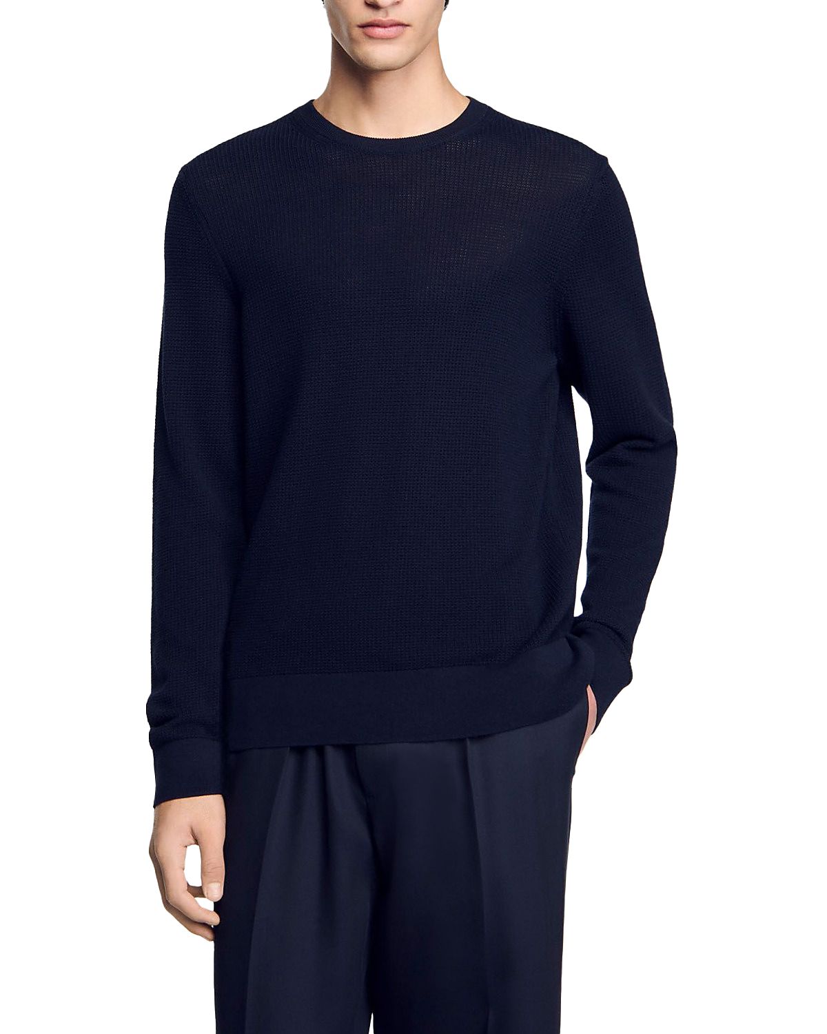 Sandro Textured Crewneck Sweater