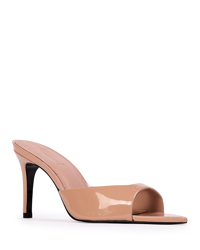 Black Suede Studio Brea Mule In Orange