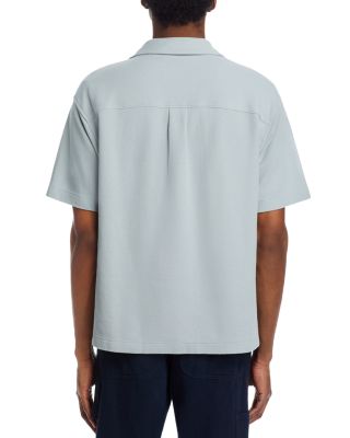 Men's Jacquard Short Sleeve Camp Shirt