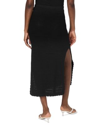 Nellis Side Slit Crocheted Skirt