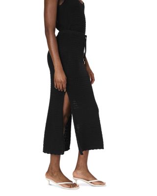 Nellis Side Slit Crocheted Skirt