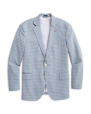 Vineyard Vines - White Bay Gingham Wool Stretch Blazer