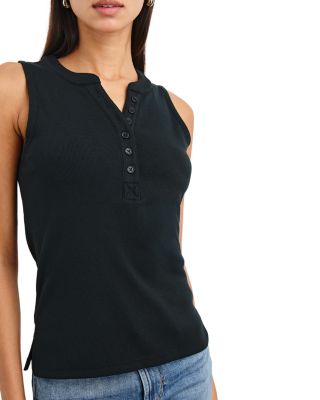 Mayla Sleeveless Henley Top