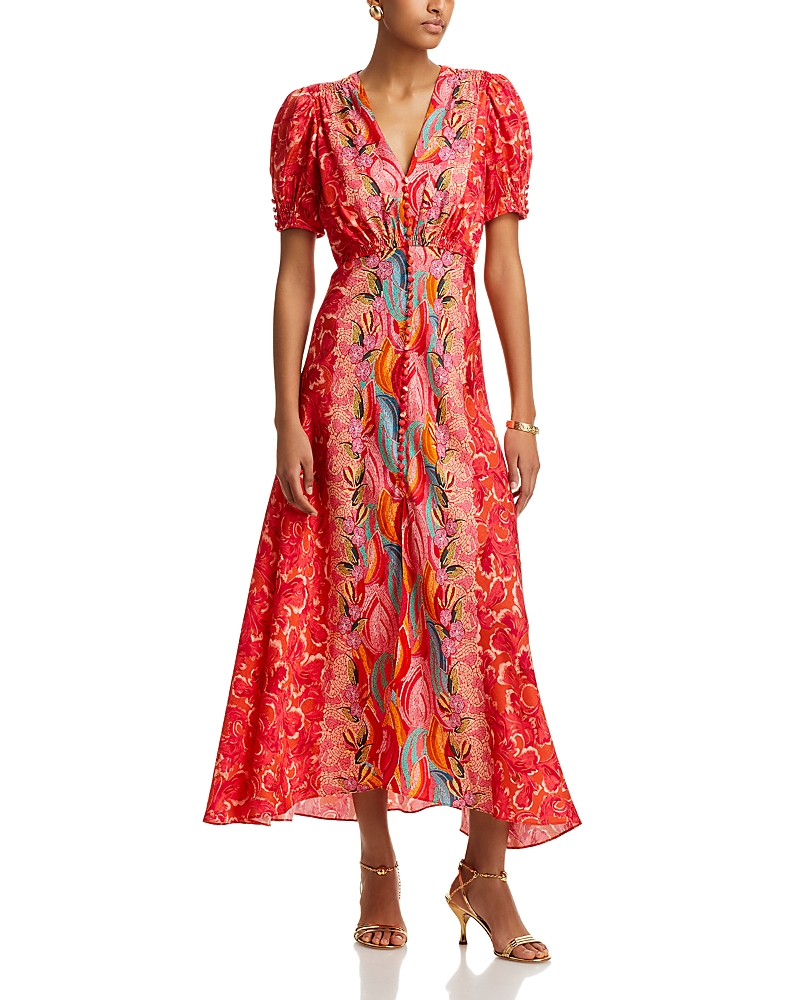 Saloni Lea Silk Dress