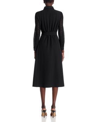 Color Blocked Lace Tailored Jacket Dress