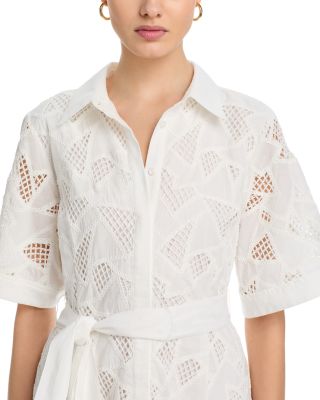 Short Sleeve Eyelet Dress