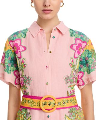 Short Sleeve Midi Shirt Dress