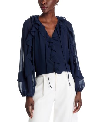 Kobi Halperin - Bali Ruffled Tie Blouse