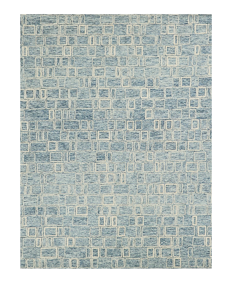 Exquisite Rugs Soho 7137 Area Rug, 4' X 6' In Blue/ivory