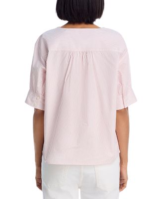 The V Neck Popover Top