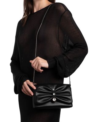 Ruched Crystal Crossbody