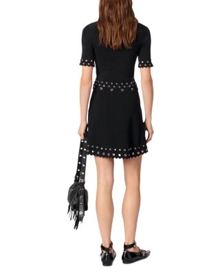 Crop Eyelet Cardigan 