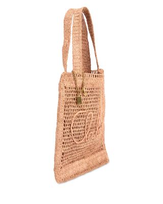Summer Banana Raffia Tote