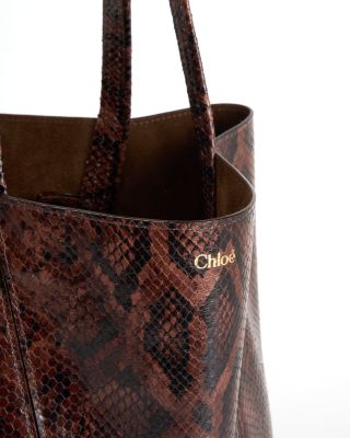 Medium Spin Tote in Croc-Embossed