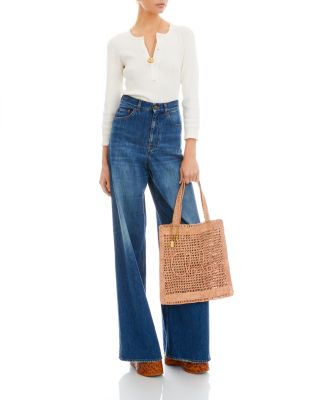 Summer Banana Raffia Tote