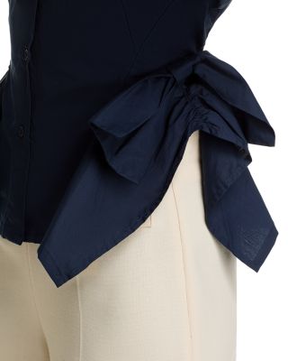 Bow Detail Short Sleeve Shirt